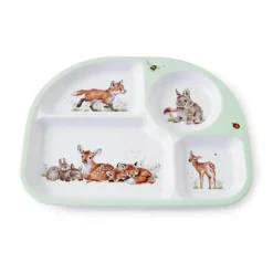 Wrendale Designs Little Wren Melamine Divided Plate & Bowl Set