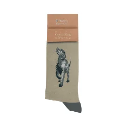 Wrendale Designs Mens Bamboo Socks One Size 7-11 - Walkies - Labrador