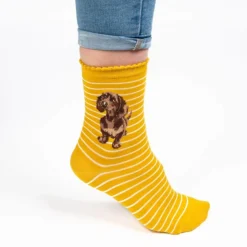 Wrendale Designs Mustard Yellow Socks - Little One