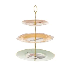 Yvonne Ellen 3 Tier Fine China Cake Stand - Animal