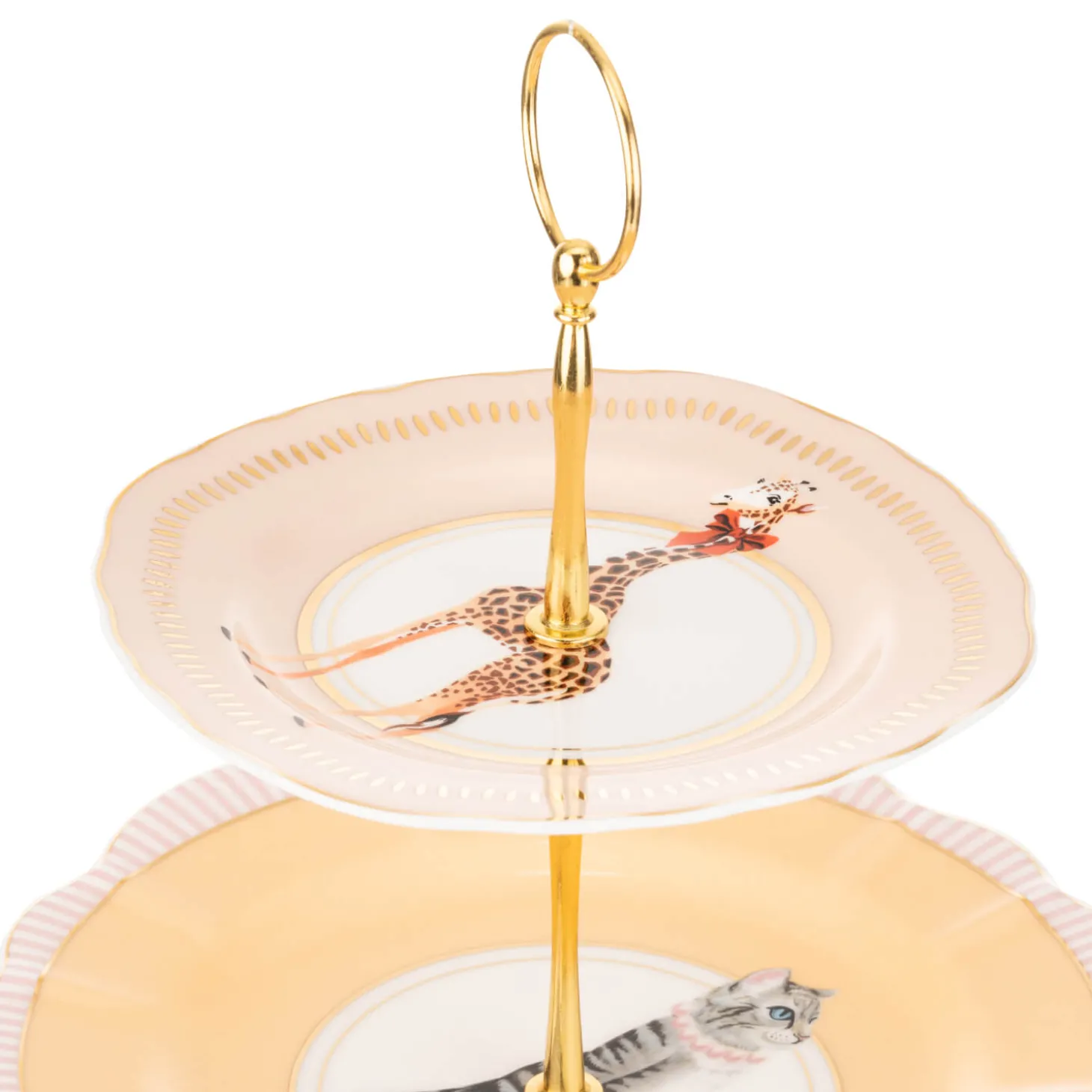 Yvonne Ellen 3 Tier Fine China Cake Stand - Animal