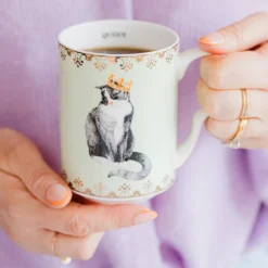 Yvonne Ellen Best Of British Bone China Medium Mug - Cat