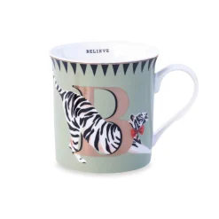 Yvonne Ellen Bone China 330ml Alphabet Mug - B