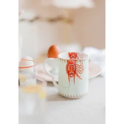 Yvonne Ellen Bone China Medium Mug - Lobster