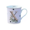 Yvonne Ellen Bone China 330ml Alphabet Mug - X