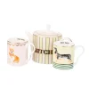 Yvonne Ellen Bone China Teapot & 2-Piece Mug Set - Doggie