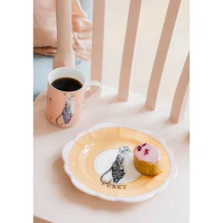 Yvonne Ellen 23cm Fine China Flower Plate - Pussy