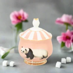 Yvonne Ellen Fine China Sugar Bowl - Panda