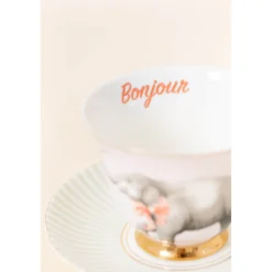 Yvonne Ellen Fine China Teacup & Saucer - Elephant