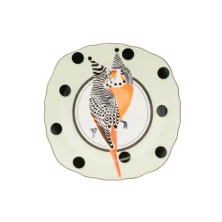 Yvonne Ellen Fine China Tea Plate - Budgie