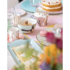 Yvonne Ellen Fine China Teacup & Saucer  - Doggie