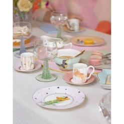 Yvonne Ellen Fine China Teacup & Saucer  - Doggie