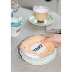 Yvonne Ellen 4-Piece Fine China Tea Plate Set - Cheeky