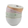Yvonne Ellen 4-Piece Fine China Cereal Bowls - Slogan