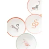 Yvonne Ellen 4-Piece Fine China Pasta Bowls - Animal