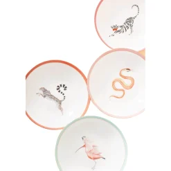 Yvonne Ellen 4-Piece Fine China Pasta Bowls - Animal