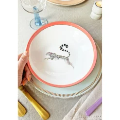 Yvonne Ellen 4-Piece Fine China Pasta Bowls - Animal
