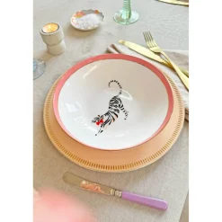 Yvonne Ellen 4-Piece Fine China Pasta Bowls - Animal