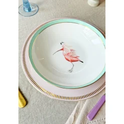 Yvonne Ellen 4-Piece Fine China Pasta Bowls - Animal