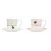 Yvonne Ellen 2-Piece Fine China Espresso Cup & Saucer - Slogan