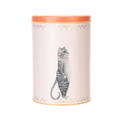 Yvonne Ellen Set Of 3 Cylinder Storage Tins - Sausage Doggie, Mousey & Pussy