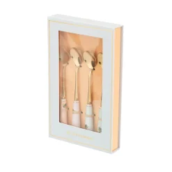 Yvonne Ellen Set of 4 Teaspoons With China Handles - Bee