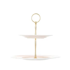 Yvonne Ellen 2-Tier Fine China Cake Stand - Floral
