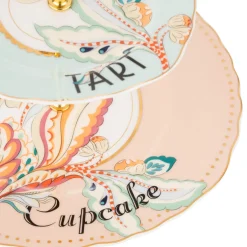 Yvonne Ellen 2-Tier Fine China Cake Stand - Floral