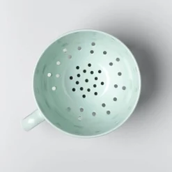 Zeal Berry 10cm Melamine Colander with Handle - Sage Green