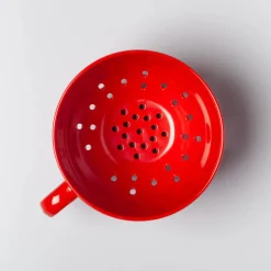 Zeal Berry 10cm Melamine Colander with Handle - Red
