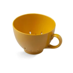 Zeal Berry 10cm Melamine Colander with Handle - Mustard