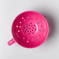Zeal Berry 10cm Melamine Colander with Handle - Neon Pink