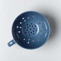 Zeal Berry 10cm Melamine Colander with Handle - Provence Blue