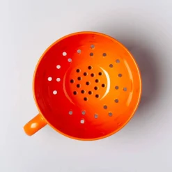 Zeal Berry 10cm Melamine Colander with Handle - Orange
