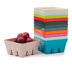 Zeal 19cm Melamine Berry Box & Colander - Neon Pink