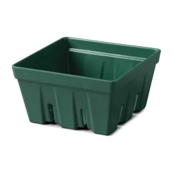 Zeal 12cm Melamine Berry Box & Colander - Forest Green