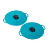 Zeal 10cm Self Sealing Pack of 2 Silicone Lids - Aqua