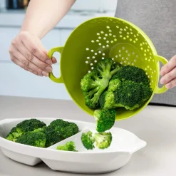 Zeal Premium 15cm Melamine Colander with Handles - Lime