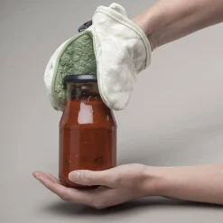 Zeal Silicone & Cotton Gingham Mini Mitt - Assorted