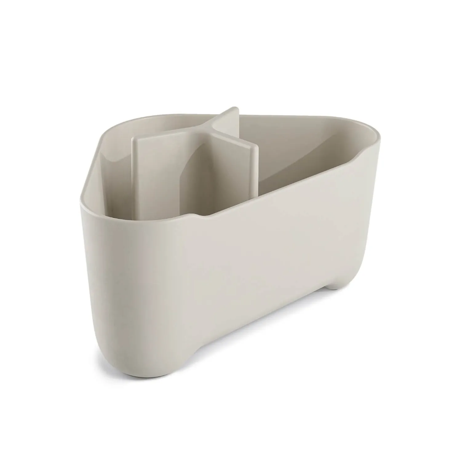 Zeal Tall Corner Melamine Sink Tidy - Cream