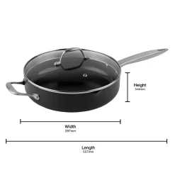 Zyliss Ultimate Pro 28cm Ceramic Non-Stick Sauté Pan With Lid